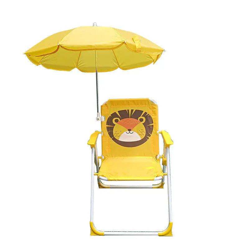 Chaise Pliante Enfant avec Parasol Intégré