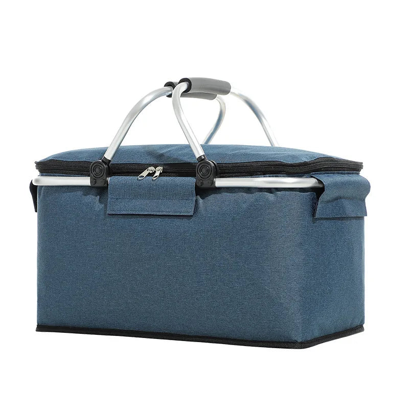 Panier Isotherme Pliable avec Fermeture â Sac de Pique-Nique et Conservation Alimentaire