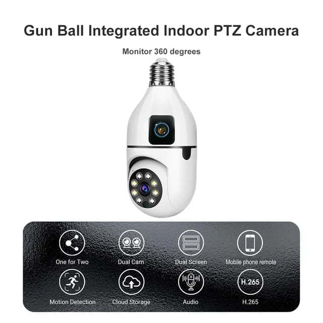 Caméra de Surveillance WiFi V380 Pro 360° – Sécurité Intelligente Jour & Nuit