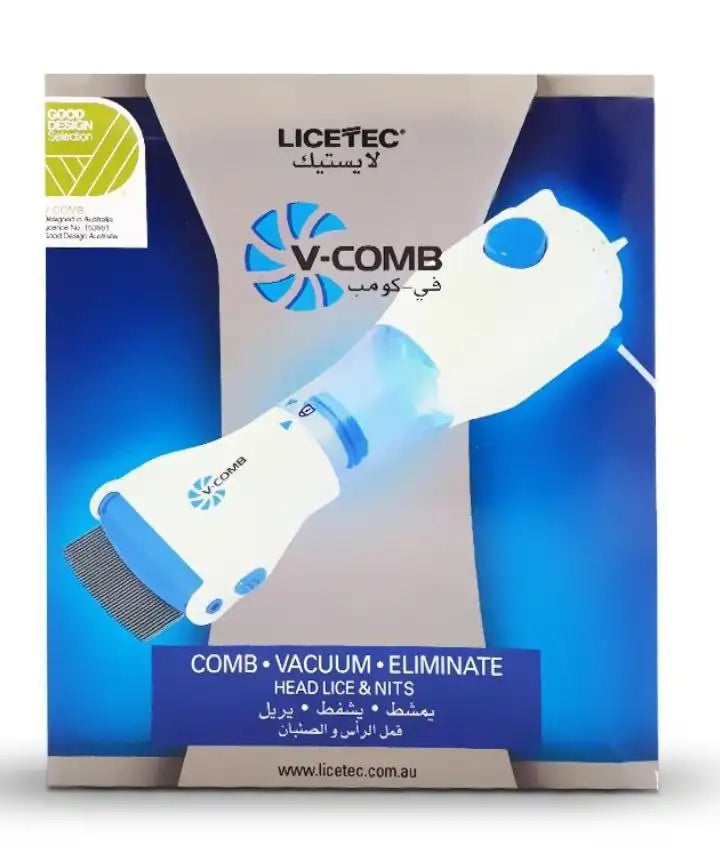 Peigne Anti-Poux Électrique V-COMB – Aspirateur à Poux Sans Produits Chimiques