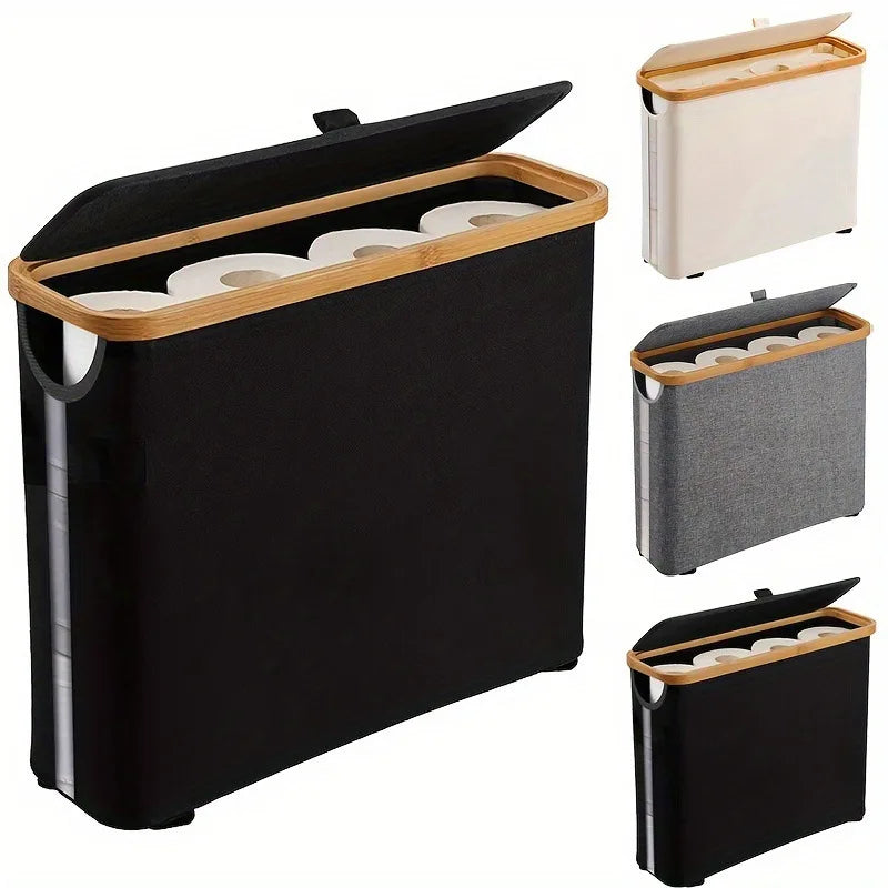 Panier de Rangement pour Papier Toilette – Organisateur Élégant pour Salle de Bain