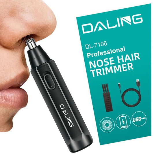 Tondeuse Nez Homme DALING Rechargeable – Coupe-Poils Nez et Oreilles Sans Douleur