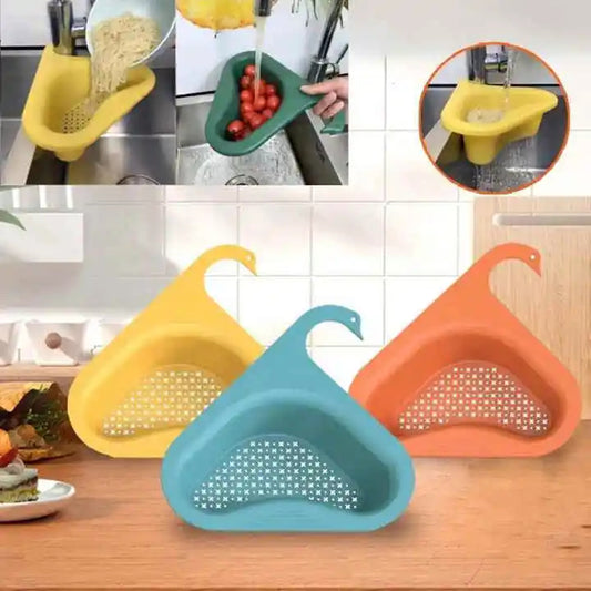 Panier Égouttoir d’Évier Design Cygne – Filtre de Cuisine Multifonction pour Déchets