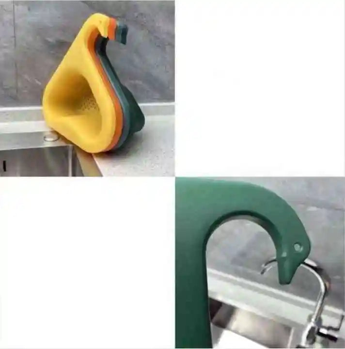 Panier Égouttoir d’Évier Design Cygne – Filtre de Cuisine Multifonction pour Déchets