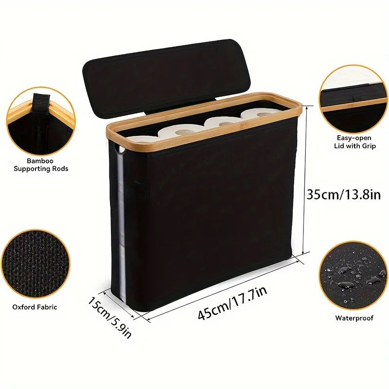 Panier de Rangement pour Papier Toilette – Organisateur Élégant pour Salle de Bain