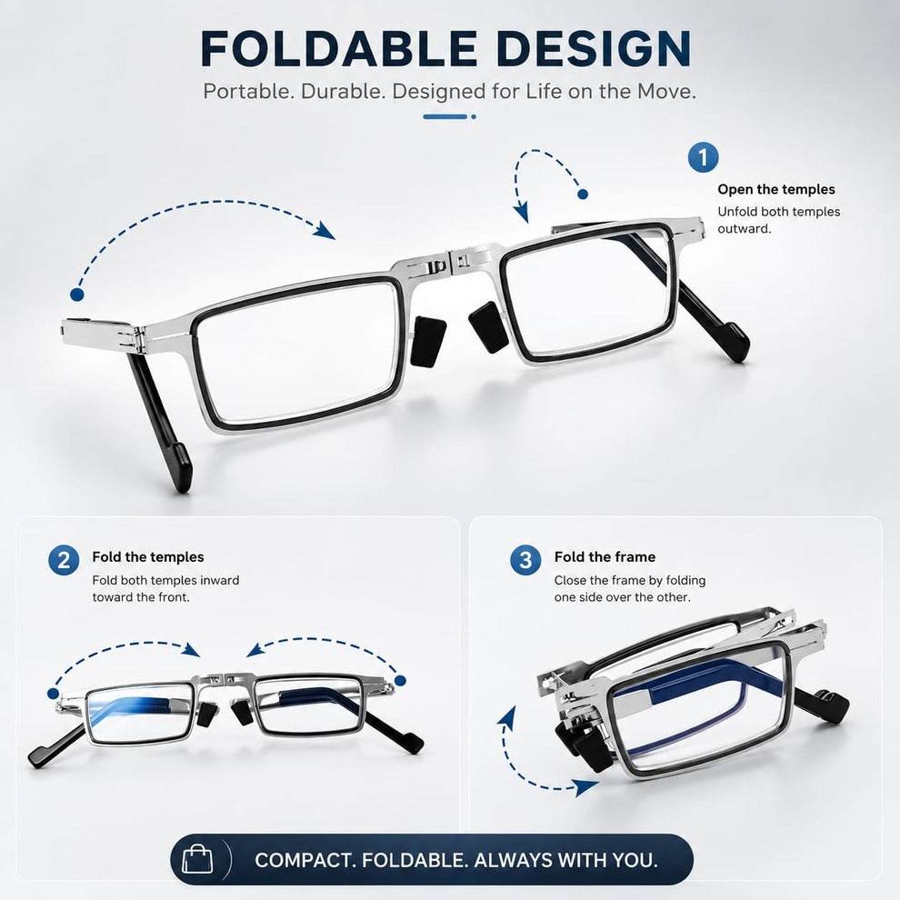 Lunettes de Lecture Pliables en Titane