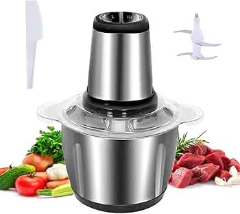 Hachoir Électrique Goldfood 2L – Mixeur Puissant pour Viande, Légumes et Oignons