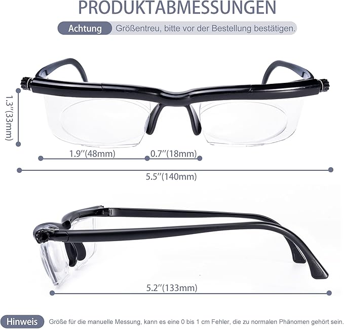 Lunettes à Mise au Point Réglable