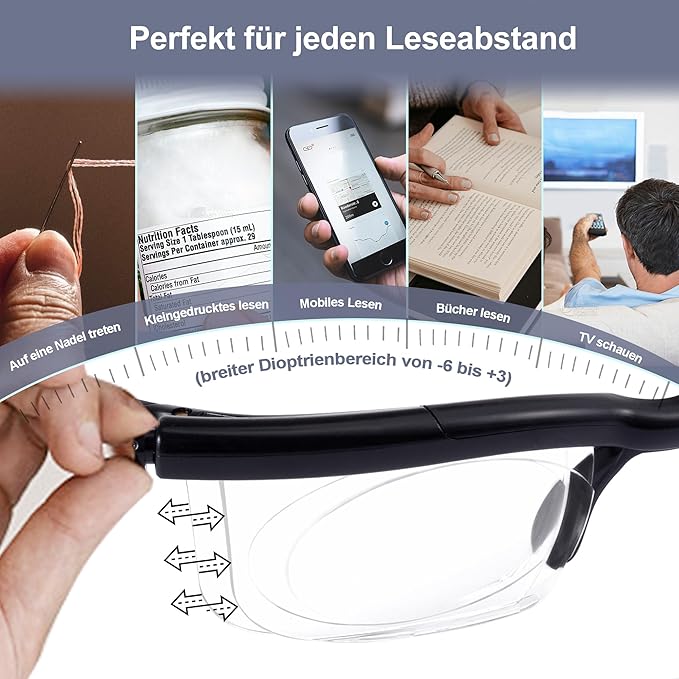 Lunettes à Mise au Point Réglable