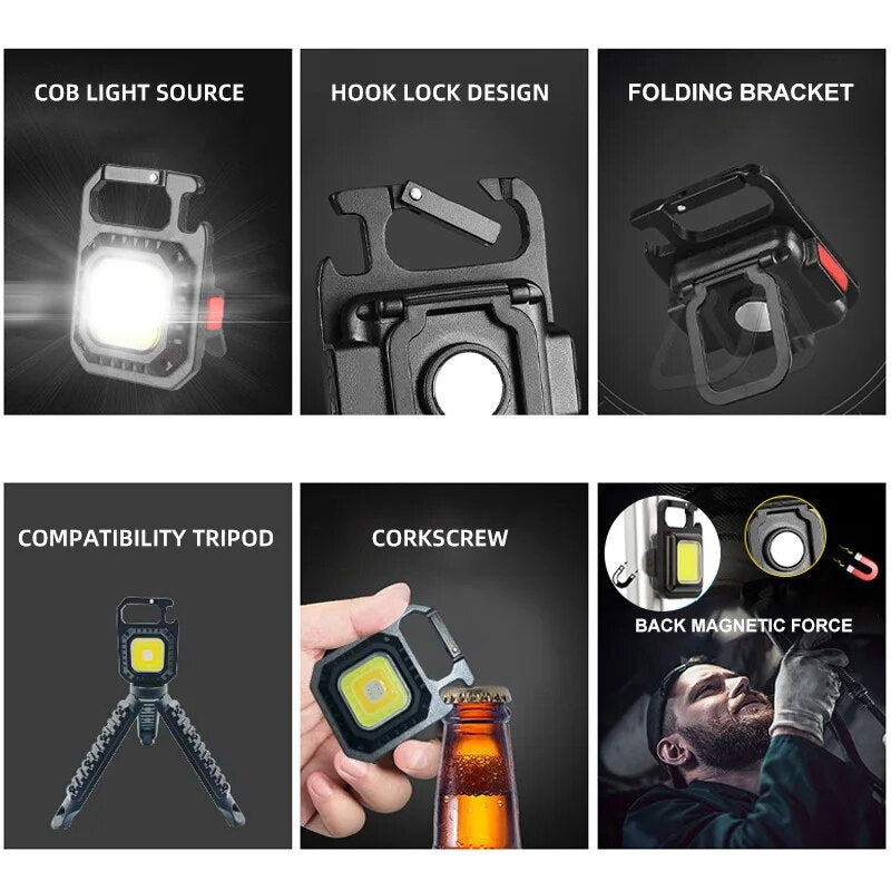 Mini Lampe LED Rechargeable Multifonction