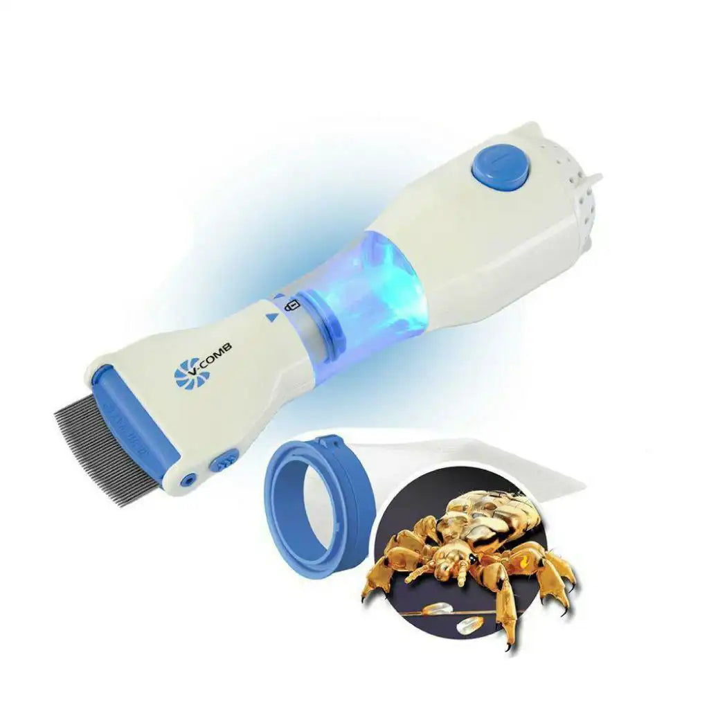 Peigne Anti-Poux Électrique V-COMB – Aspirateur à Poux Sans Produits Chimiques