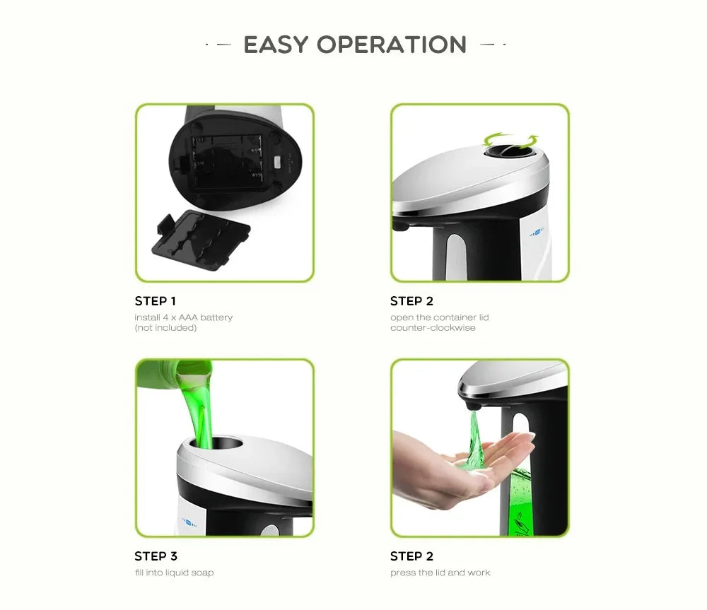 distributeur automatique de savon liquide 250ml