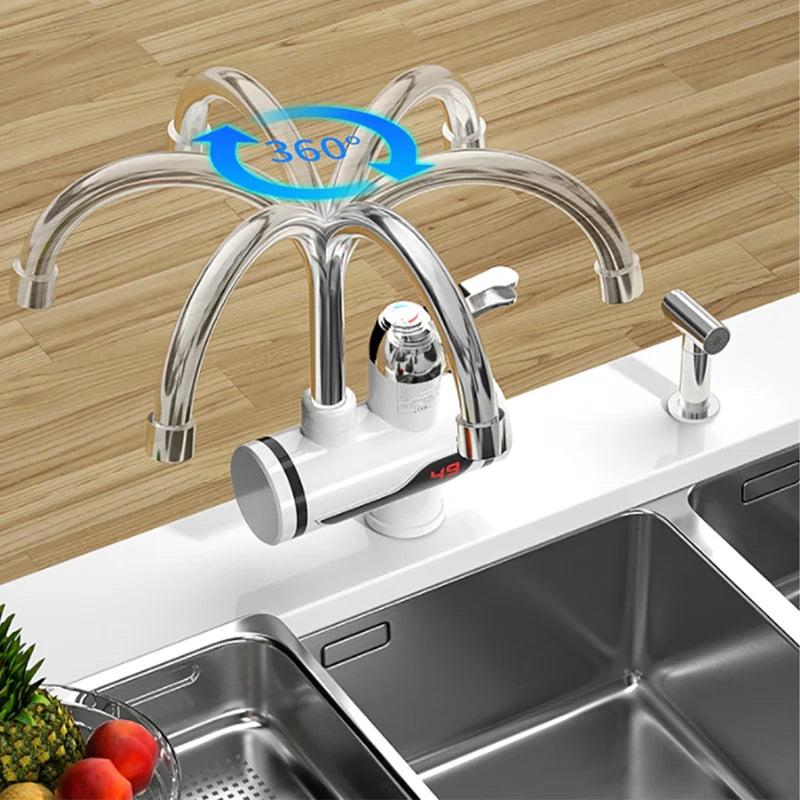 Robinet Chauffe-eau instantané électrique affichage de la température