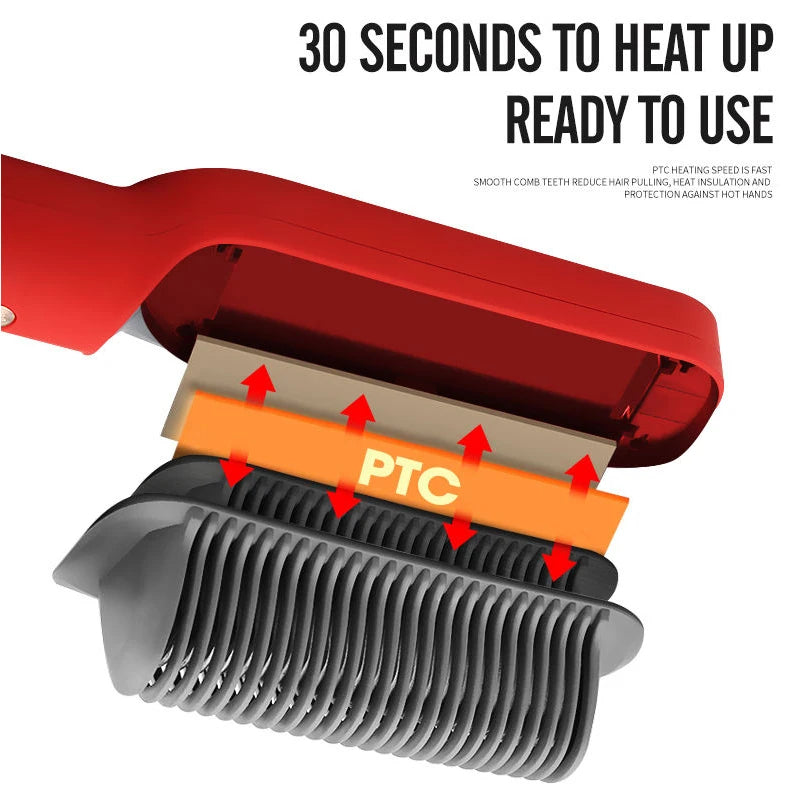 Brosse Lissante Électrique 2-en-1