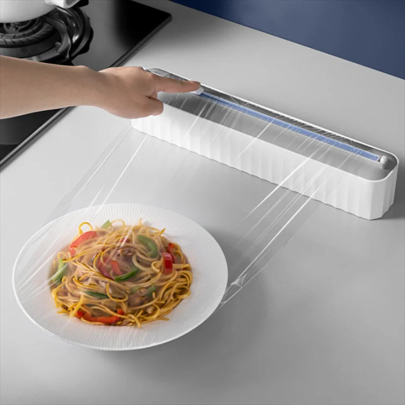 Distributeur Magnétique de Film Alimentaire avec Coupe Intégrée – Découpe Rapide et Sans Effort