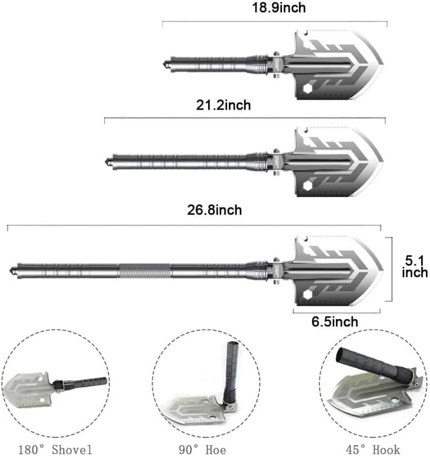 Pelle Multifonction 15 en 1 – L’Outil de Survie Ultime