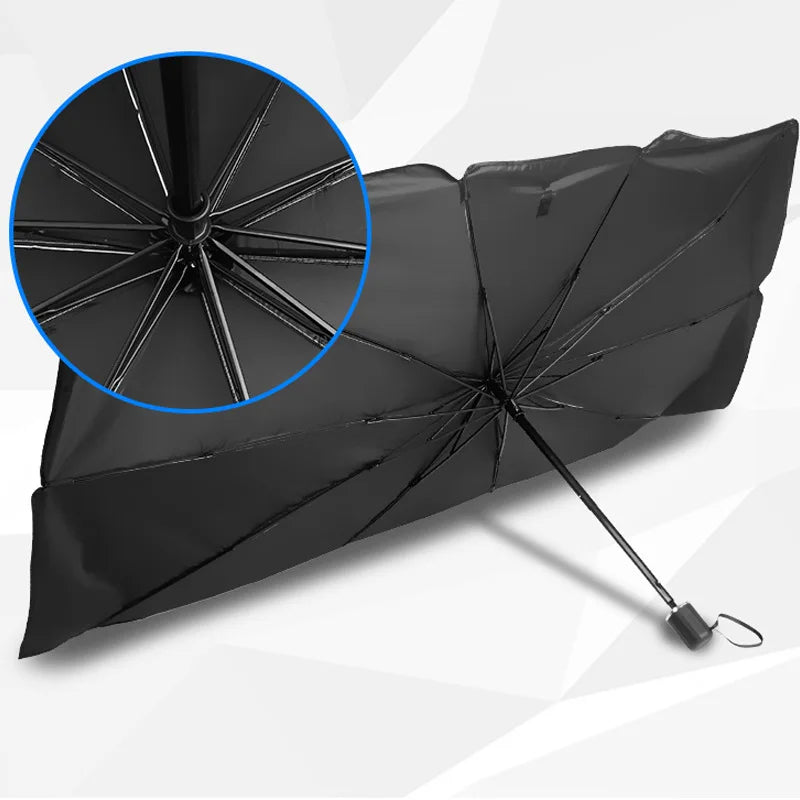 Poignée de pliage de pare-brise de voiture Pare-soleil de pare-brise 7 couches UV Shade Shade