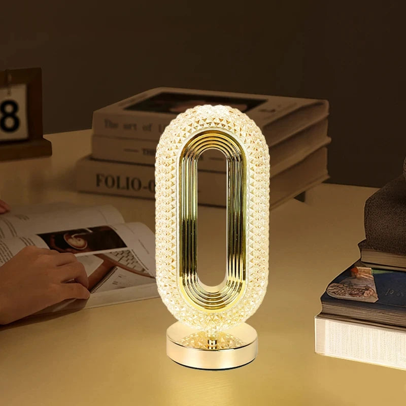 Lampe Cristal LED Tactile – Élégance et Ambiance Lumineuse pour Votre Chambre