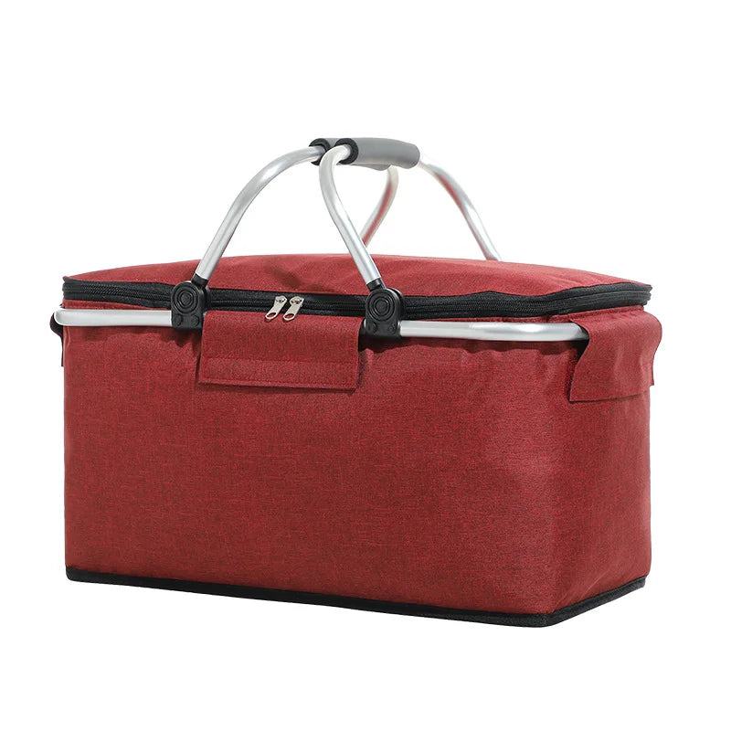 Panier Isotherme Pliable avec Fermeture – Sac de Pique-Nique et Conservation Alimentaire