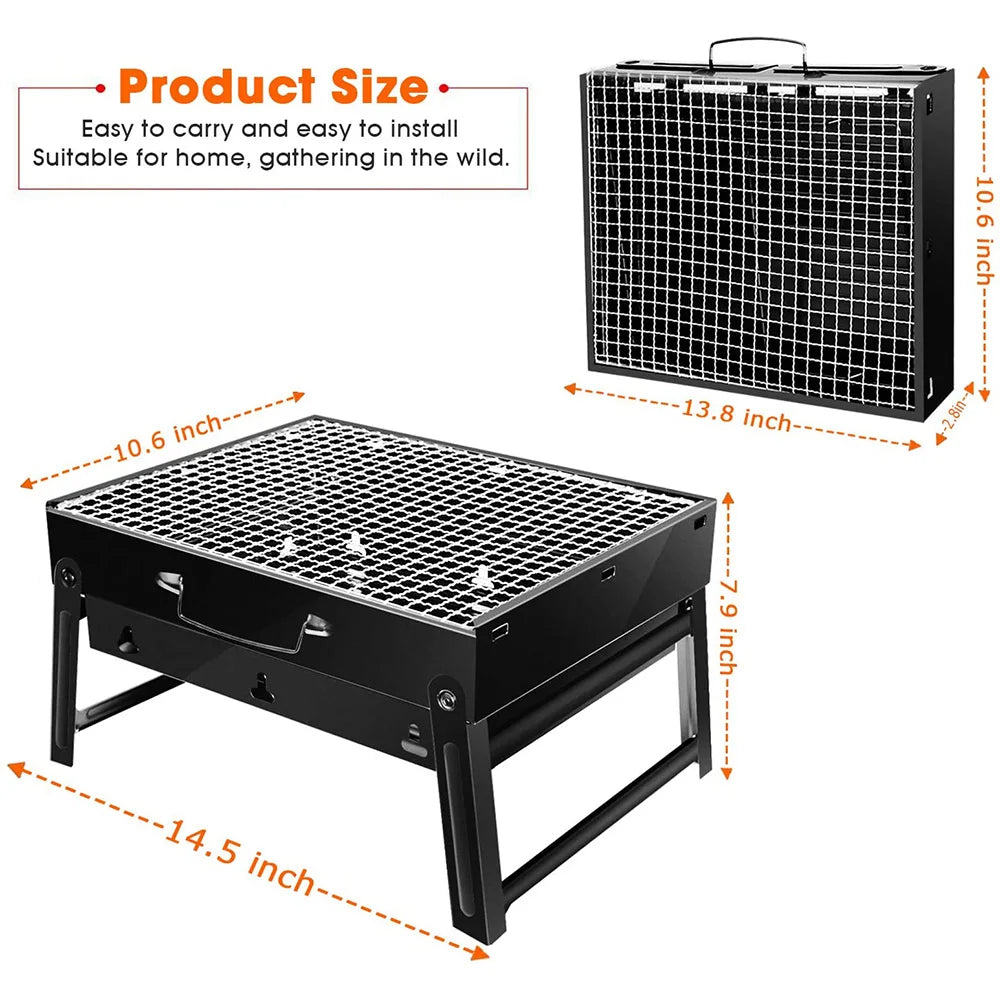Barbecue Charbon en Acier Inoxydable