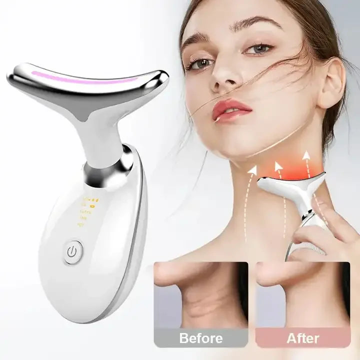 Masseur Facial Anti Double Menton avec Lumière LED