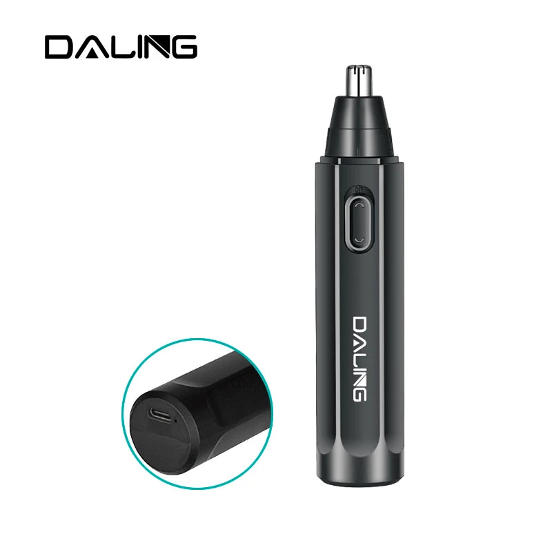 Tondeuse Nez Homme DALING Rechargeable – Coupe-Poils Nez et Oreilles Sans Douleur