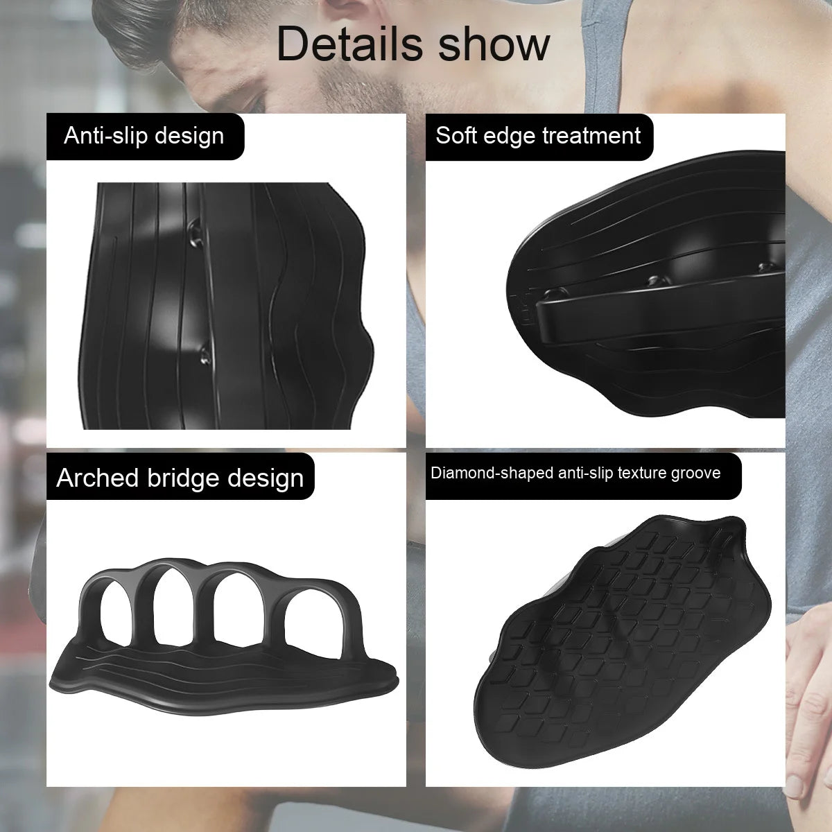 Grip Pads Antidérapants pour Musculation