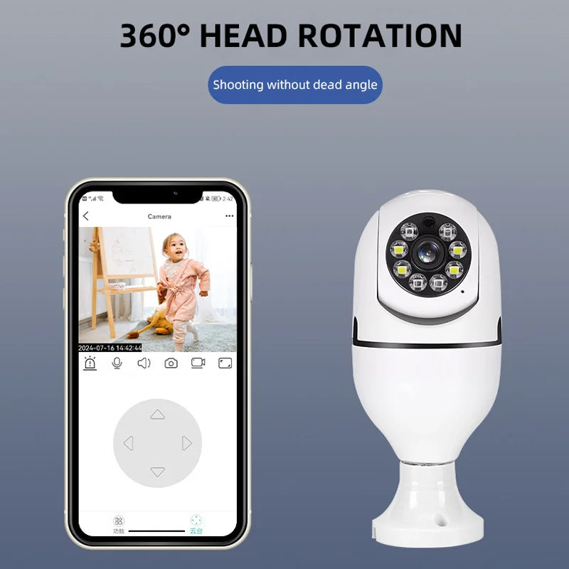 Caméra de Surveillance WiFi 360° HD