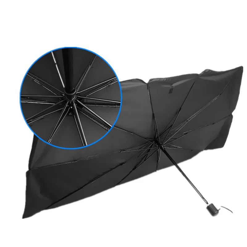 Poignée de pliage de pare-brise de voiture Pare-soleil de pare-brise 7 couches UV Shade Shade