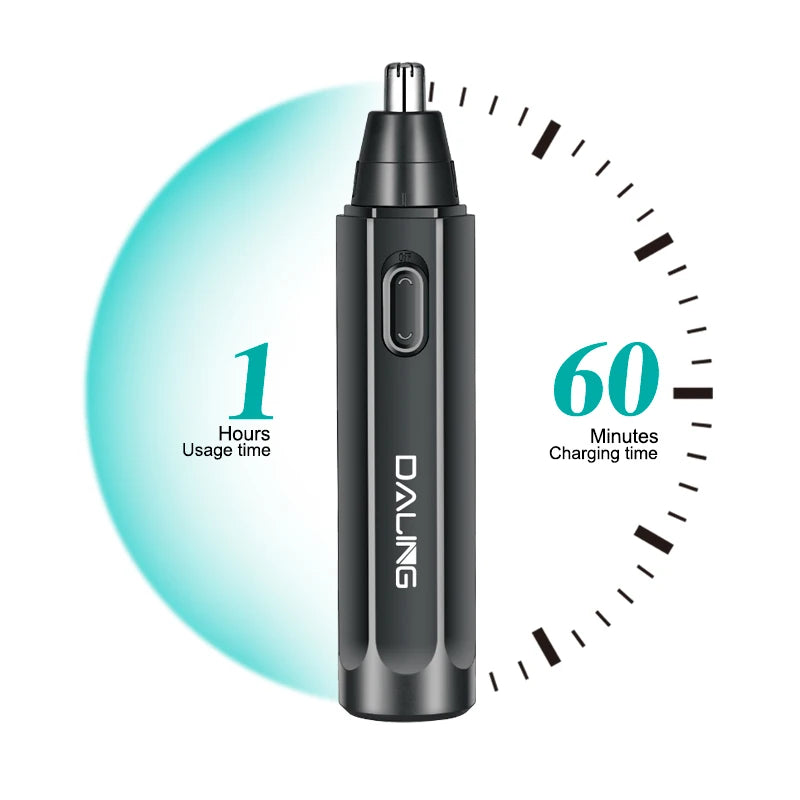 Tondeuse Nez Homme DALING Rechargeable – Coupe-Poils Nez et Oreilles Sans Douleur