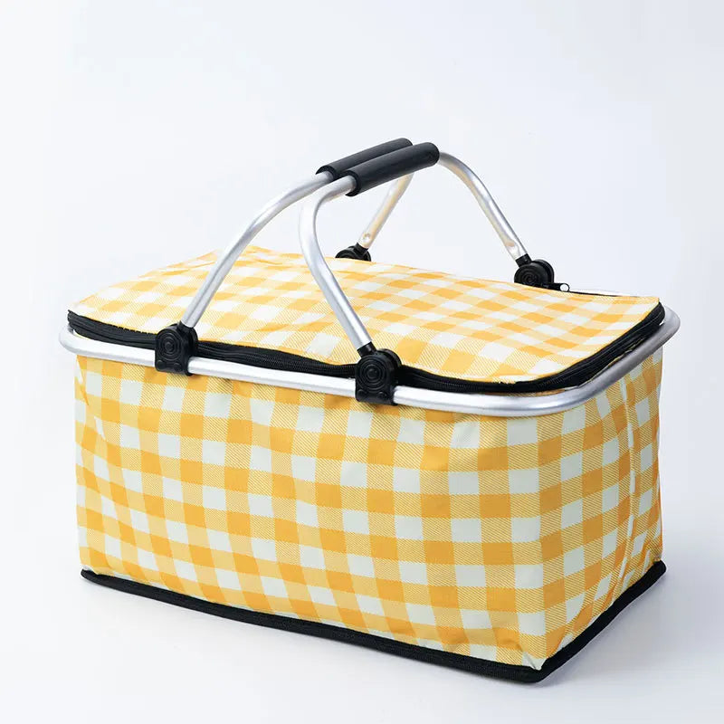 Panier Isotherme Pliable avec Fermeture – Sac de Pique-Nique et Conservation Alimentaire