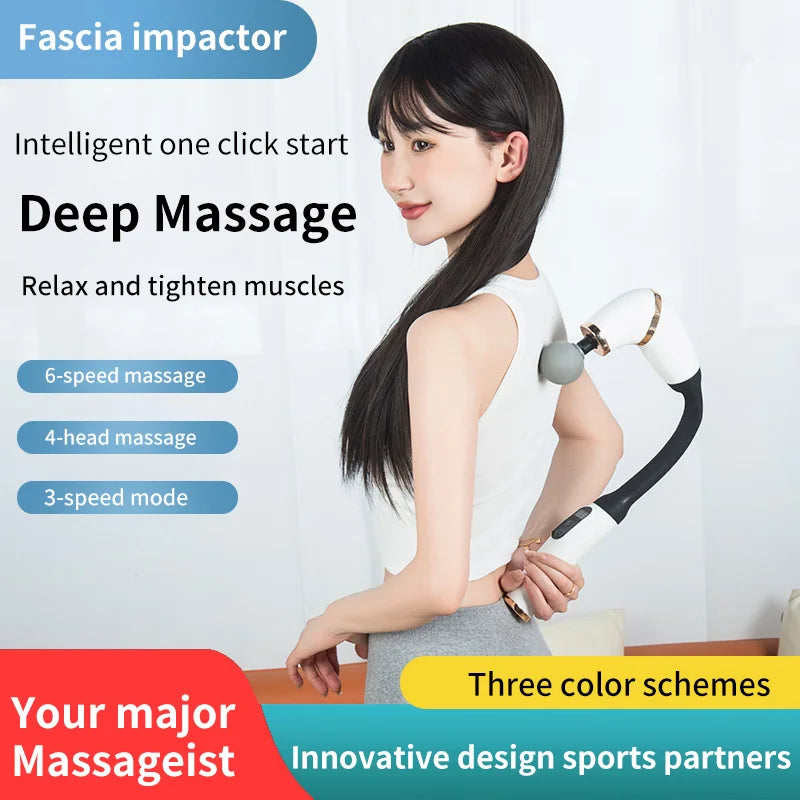 Pistolet de Massage Musculaire Haute Fréquence – Appareil de Massage Profond pour Récupération Sportive