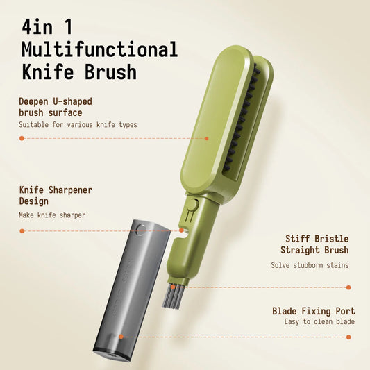 Brosse Multifonction 4 en 1 pour Couteaux