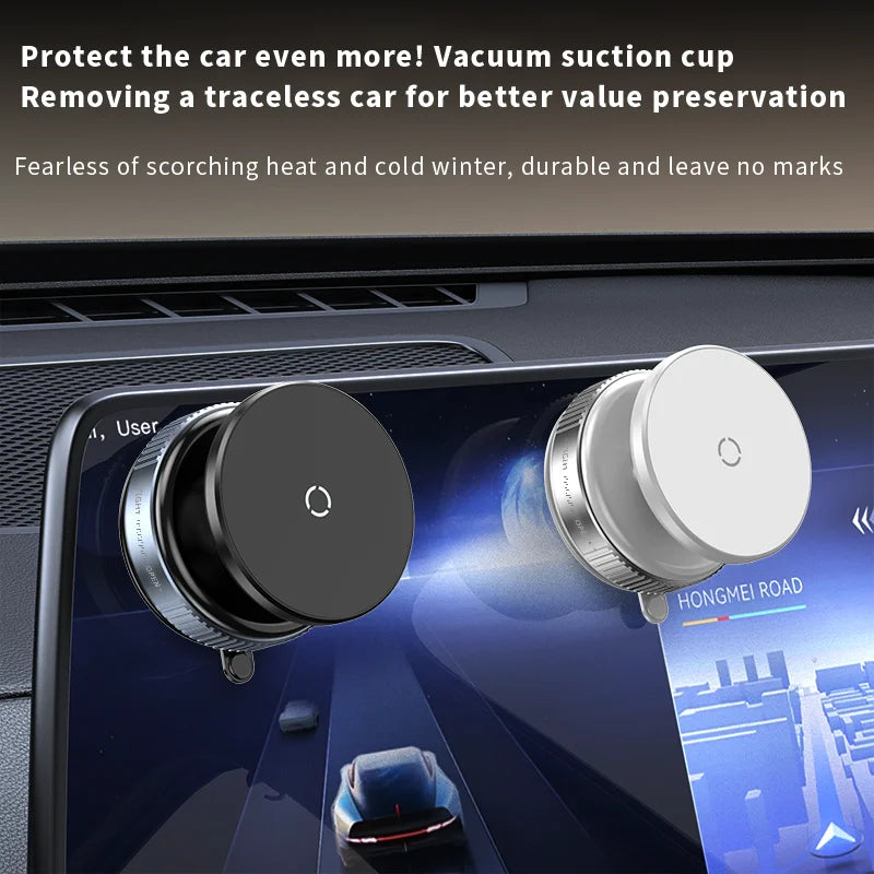 Support Téléphone à Ventouse Magnétique 360° – Support Smartphone à Aspiration Stable pour Voiture et Maison