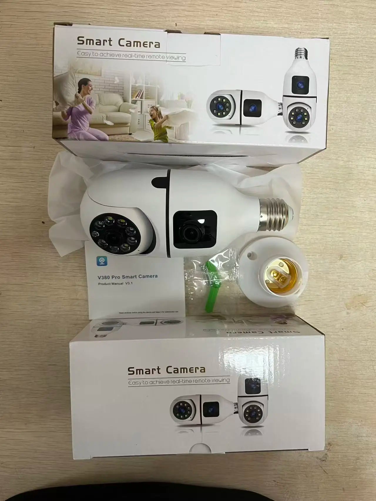 Caméra de Surveillance WiFi V380 Pro 360° – Sécurité Intelligente Jour & Nuit