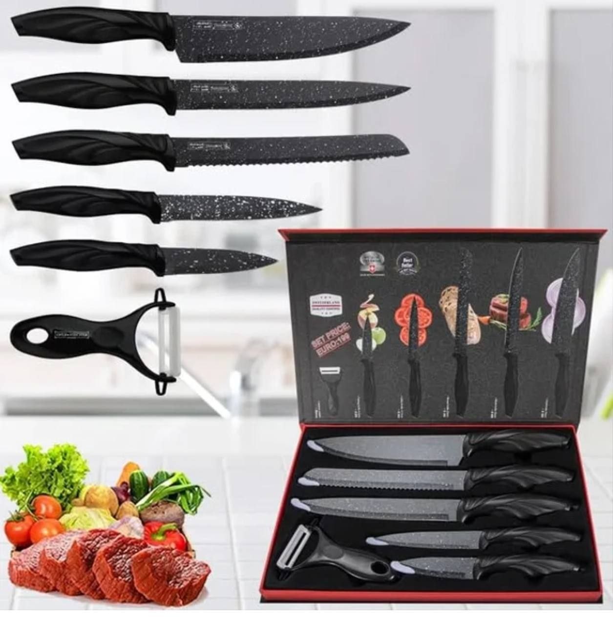 Set de couteaux de cuisine professionnel