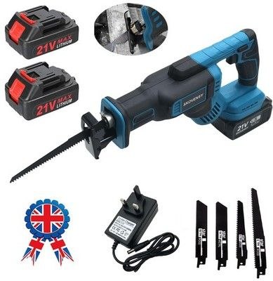Scie Électrique Sans Fil 18V – Outil Multifonction pour Bois, Métal et PVC