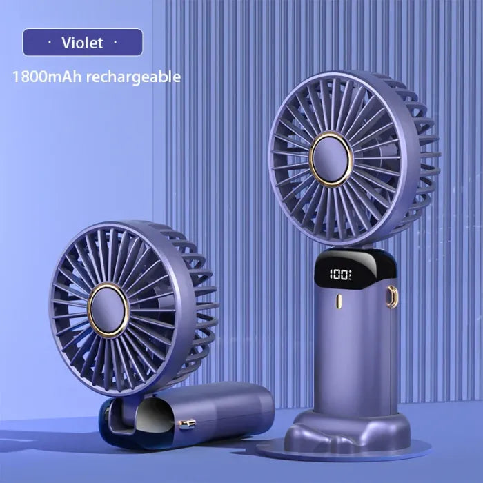 Ventilateur Portable Pliable avec Écran LED